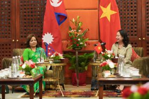 भियतनामकी उपराष्ट्रपतिसँग परराष्ट्रमन्त्री डा. राणाका तीन अपेक्षा