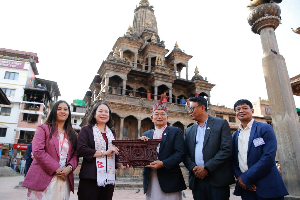 तीनवटै दरबार स्क्वायर घुम्न चाहन्थिन् भियतनामकी उपराष्ट्रपति, पाटन दरबारमात्र घुम्ने अवसर पाइन्
